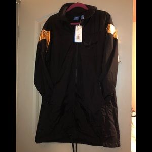 Adidas black and gold track jacket-NEW
